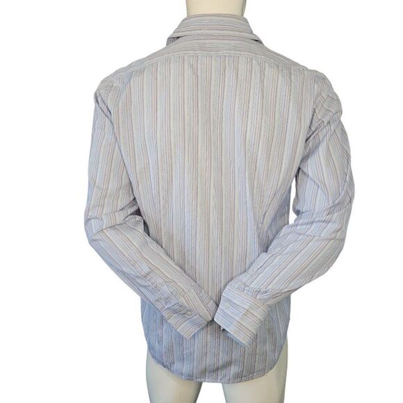 Ted Baker Men's Textured  Striped Shirt (Size 4) - Picture 5 of 7